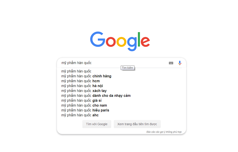 Hướng dẫn sử dụng Google Suggest