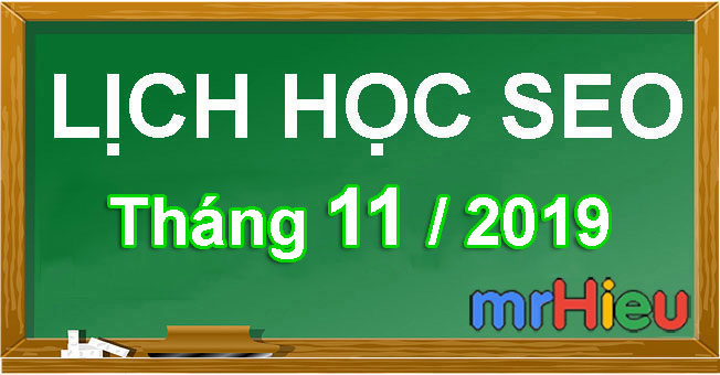 Khóa học seo tháng 11